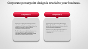 A Two Noded Corporate PowerPoint Design presentation
