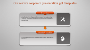 A Two Noded Corporate Presentation PPT Templates