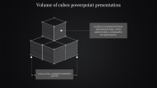 Buy Volume Of Cubes PowerPoint Template Presentation