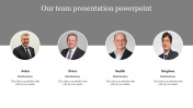 A Four Noded Team Presentation PowerPoint Template