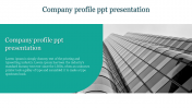 A One Noded Company Profile PPT Presentation Template