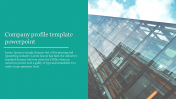 A one noded company profile template powerpoint