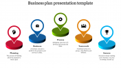 A five noded business plan presentation template