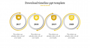 The Best Download Timeline PPT Template Presentation