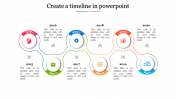 A six noded Create a timeline in powerpoint