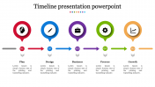 A five noded timeline presentation powerpoint