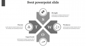 Amazing SWOT PowerPoint Slide Template Design-Four Node