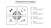 Imaginative Presentation SWOT Analysis with Four Nodes