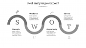 Effective SWOT Analysis PowerPoint In Grey Color Slide