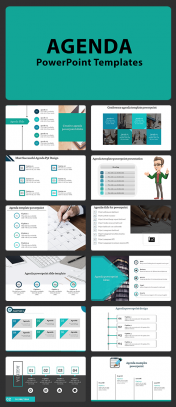 Ready To Use Agenda PowerPoint Slide Template Designs