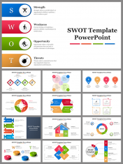 Attractive SWOT Presentation and Google Slides Themes