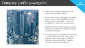 Leave an Everlasting Company Profile PowerPoint Slides