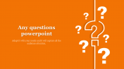Unique Any Questions PowerPoint Template and Google Slides