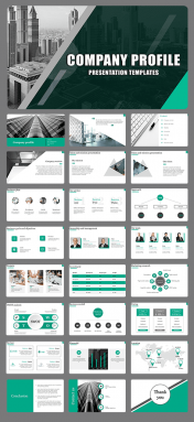 Editable Company Profile PowerPoint and Google Slides Themes