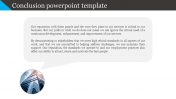 Elegant Conclusion PowerPoint Template Presentation Design
