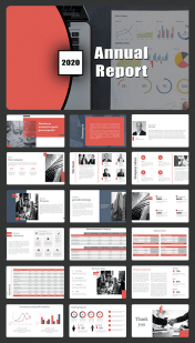 Best Annual Report PowerPoint Template Presentation