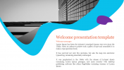 Our Predesigned Welcome Presentation Template Slides