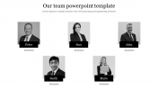Our Team PowerPoint Template Presentation With Five Node
