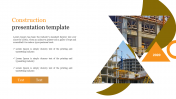Editable Construction Presentation Template Slide Design