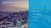 Agenda PowerPoint Design For Manufacturing Presentation