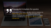 Get unequalled Product PowerPoint Template for Quotes