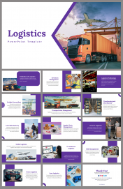 Logistics PowerPoint Template and Google Slides Themes