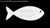 Impressive Cause And Effect PowerPoint Template-Fish Diagram