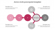 Arrow Circle PowerPoint template With Six Nodes