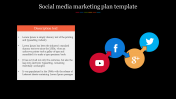 Attractive Social Media Marketing Plan Template With Icons