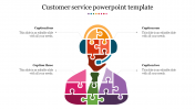 Customer Service PowerPoint Template - Puzzle Model