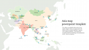 Asia Map PowerPoint Template Presentation and Google Slides