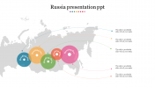 Creative Russian Presentation PPT With Five Nodes