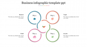 Simple Infographic Template PPT Slide Designs-Four Node