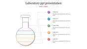 Laboratory PPT presentation with  florence flask diagram