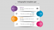 Awesome Infographic Template PPT Slide With Four Node