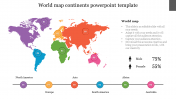 World Map Continents PPT Templates & Google Slides Themes