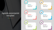 Simple Agenda PowerPoint Template Presentation Designs