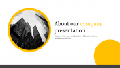 About Our Company Presentation For Title Slide