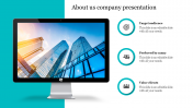 Best About Us Company Presentation PowerPoint Template
