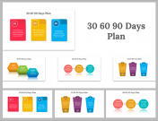 30 60 90 Day PowerPoint and Google Slides Templates