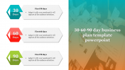 30 60 90 Day Business Plan Template PowerPoint-Hexagon Shape