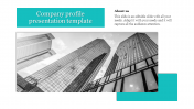 Editable company profile presentation template