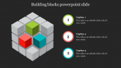 Building Blocks PowerPoint Slide With Cube Designs 