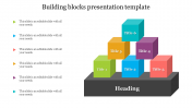 Creative Building Blocks Presentation Template PPT Slide