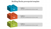 3 Nodded Building Blocks PowerPoint Template & Google Slides