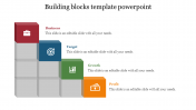 Simple Building Blocks Template PowerPoint Slide Design
