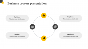 Simple Business Process Presentation Template Slide