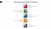 Marketing Presentation Template Slide Design 5-Node