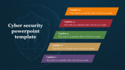 Elegant Cyber Security PowerPoint Template With Five Nodes