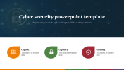 Cyber Security Presentation Template With Petals Shapes